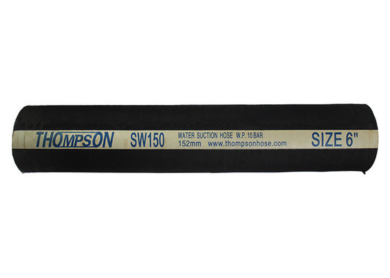 10Bar 6" 30.5M Rubber Water Hose For Suction And Discharger
