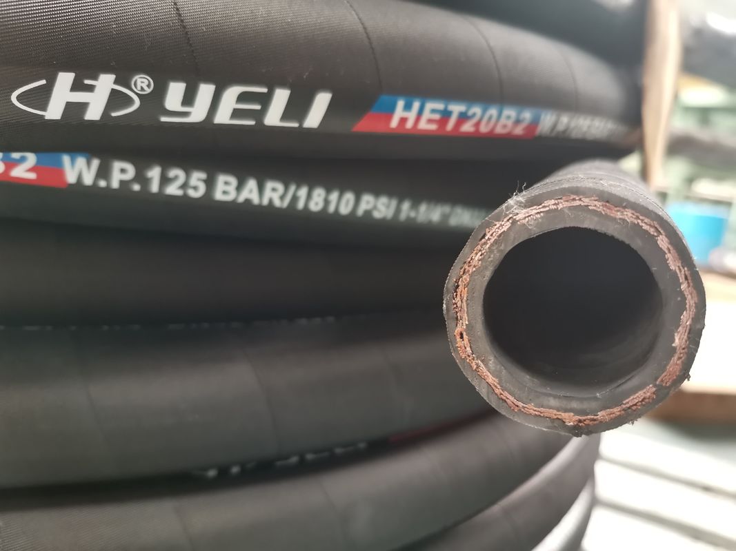 Custom SAE DIN EN R1 R2 Wire Braid Hydraulic Hose