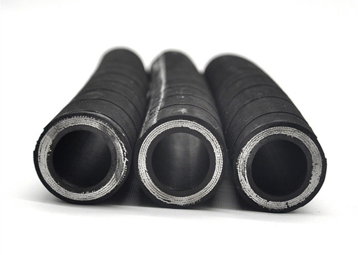 Surface Spirally SAE 100R12 4SH Wire Braided Hose , Braided Hydraulic Hose