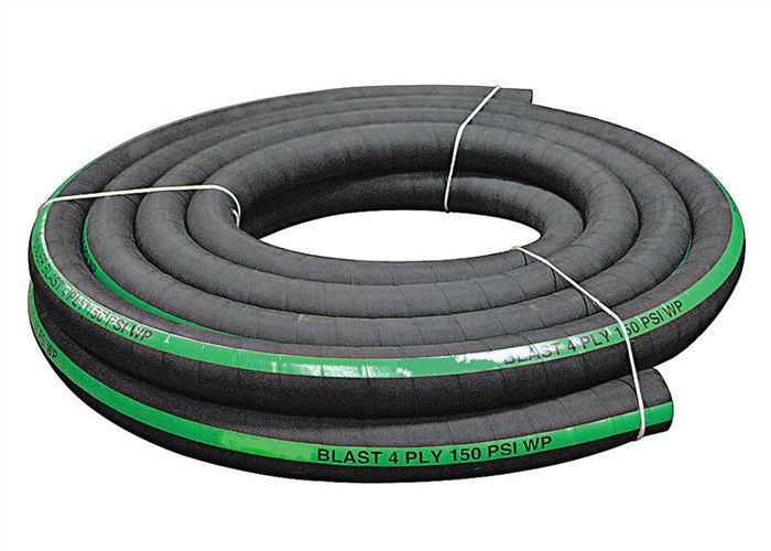 Abrasive 290psi 50m Length Excavator Hydraulic Hoses , Sandblast Rubber Hose