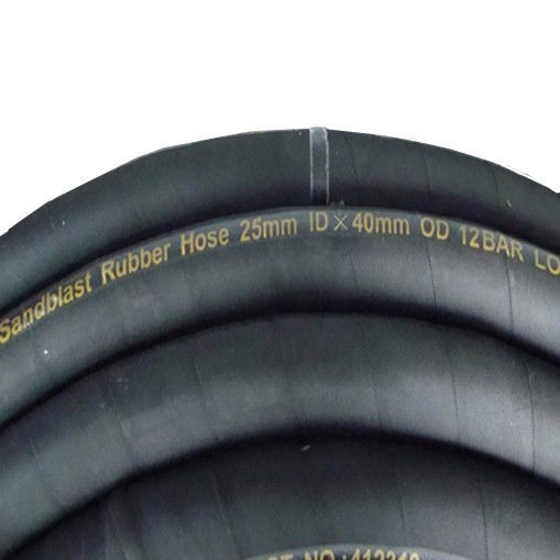 Abrasive 290psi 50m Length Excavator Hydraulic Hoses , Sandblast Rubber Hose